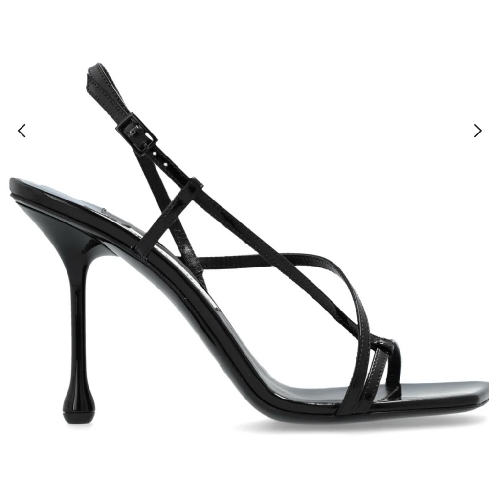 Jimmy Choo Black Etana 80 Heeled Sandals EU 38 BNIB - Picture 2 of 5